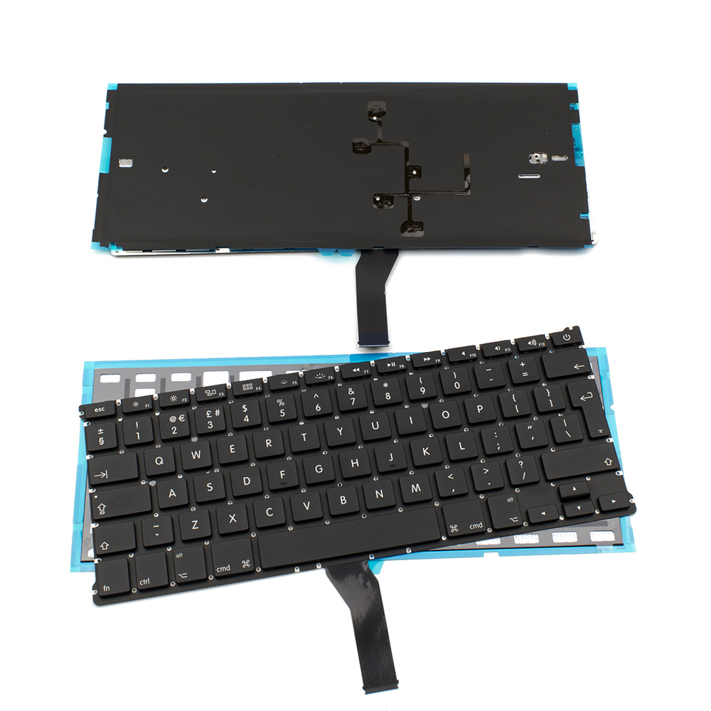 Клавиатура за лаптоп Apple MacBook Air A1369 / A1466 Black Backlit Without Frame UK / Черен Без Рамка с Подсветка (Голям Ентър) Version 1 | JAR Computers Клавиатура за лаптоп Apple MacBook Air A1369 / A1466 Black Backlit Without Frame UK / Черен Без Рамка с Подсветка (Голям Ентър) Version 1