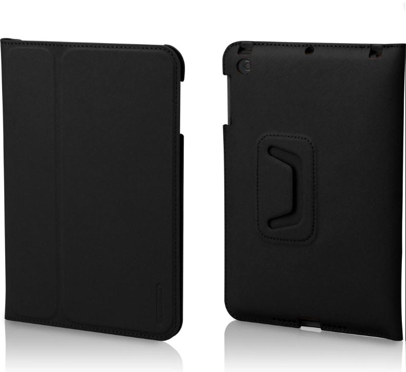 Кожен калъф и стойка за iPad Mini, iPad mini 2, iPad mini 3 - Tunewear LeatherLook Frontcover (черен) | JAR Computers Кожен калъф и стойка за iPad Mini, iPad mini 2, iPad mini 3 - Tunewear LeatherLook Frontcover (черен)