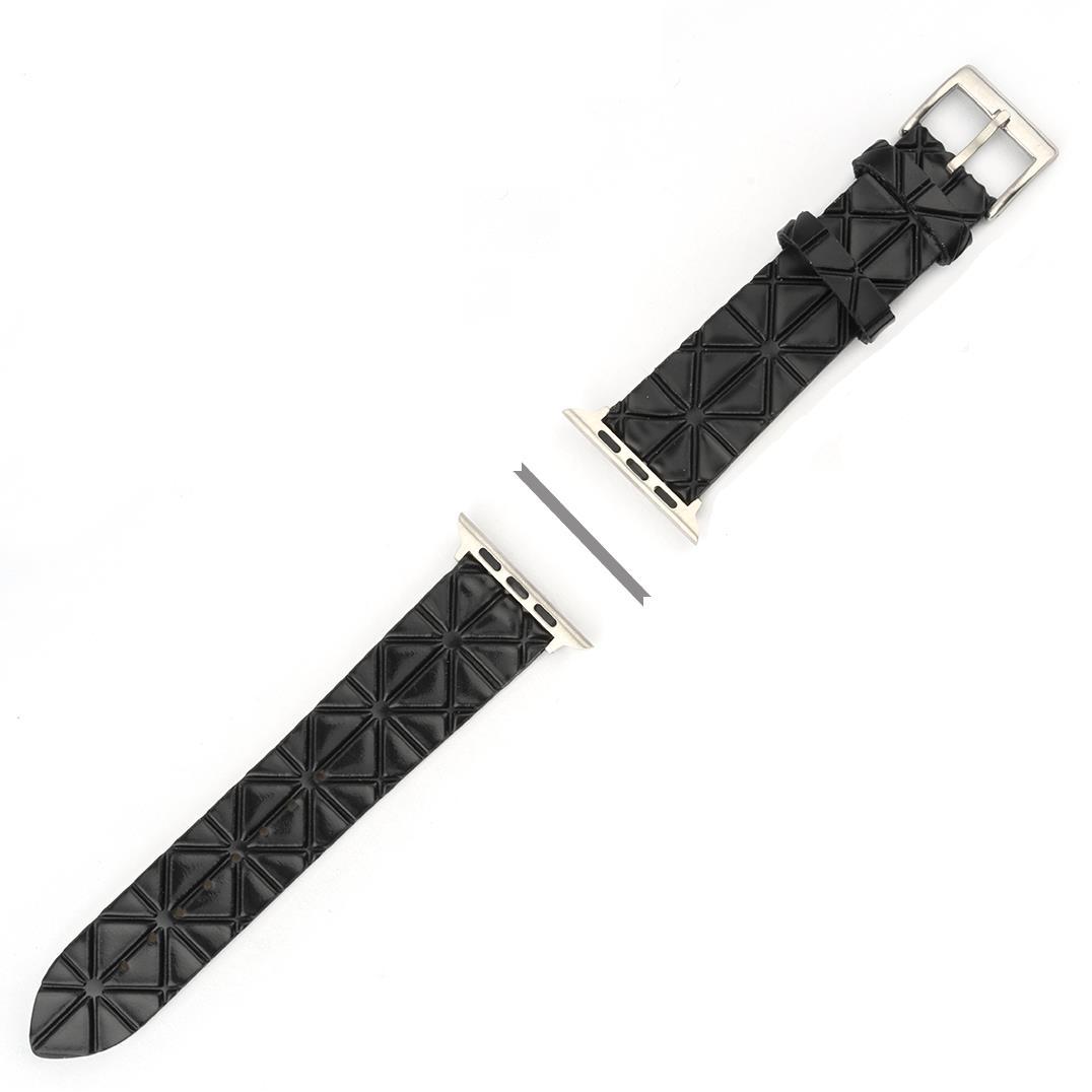 Кожена каишка за Apple Watch 42мм, 44 мм - 4smarts X-Lines Wrist Band (черен) | JAR Computers Кожена каишка за Apple Watch 42мм, 44 мм - 4smarts X-Lines Wrist Band (черен)