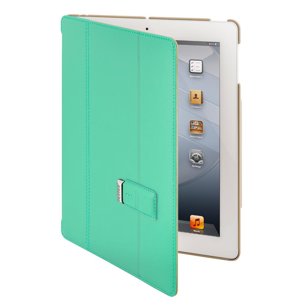 Луксозен кожен калъф за iPad 4, iPad 3, iPad 2 - SwitchEasy Pelle Swarovski (зелен) | JAR Computers Луксозен кожен калъф за iPad 4, iPad 3, iPad 2 - SwitchEasy Pelle Swarovski (зелен)
