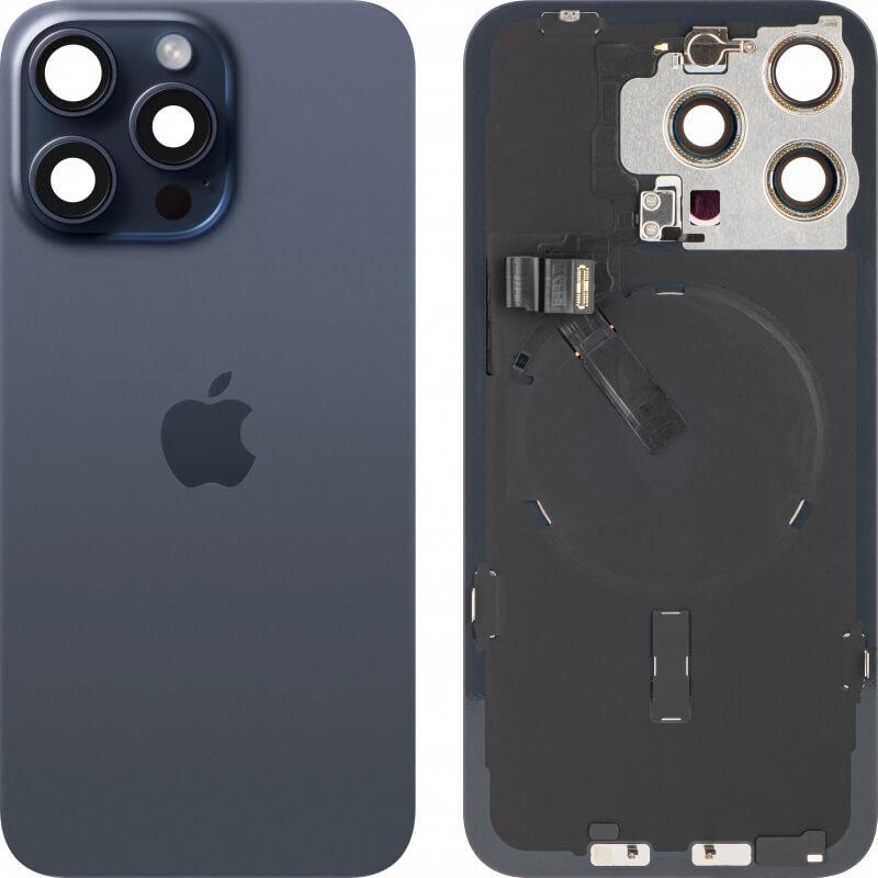 Оригинален резервен заден капак - Apple iPhone 15 Pro Max Backcover Blue Titanium | JAR Computers Оригинален резервен заден капак - Apple iPhone 15 Pro Max Backcover Blue Titanium
