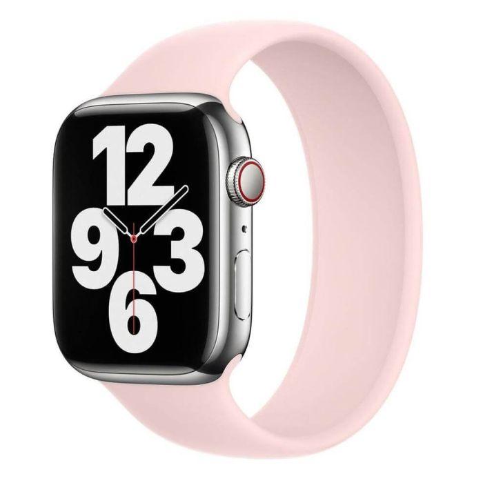 Оригинална силиконова каишка за Apple Watch 44мм, 45мм, 46мм, Ultra, Ultra 2, Ultra 3 49 - Apple Chalk Pink Solo Loop Band Size 12 (разопакован) | JAR Computers Оригинална силиконова каишка за Apple Watch 44мм, 45мм, 46мм, Ultra, Ultra 2, Ultra 3 49 - Apple Chalk Pink Solo Loop Band Size 12 (разопакован)