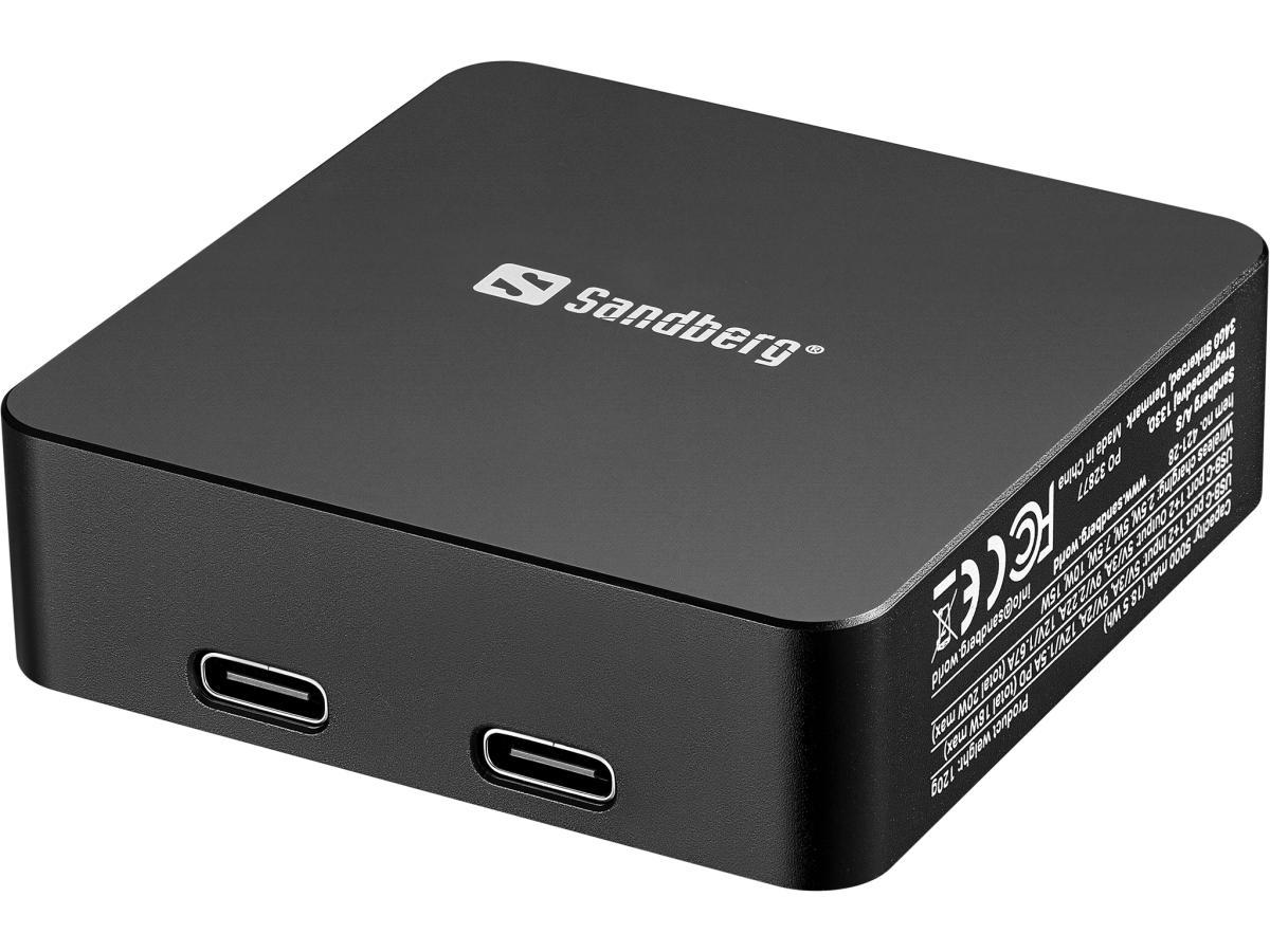 Sandberg 3in1 Magnet Powerbank 5000 | JAR Computers Sandberg 3in1 Magnet Powerbank 5000