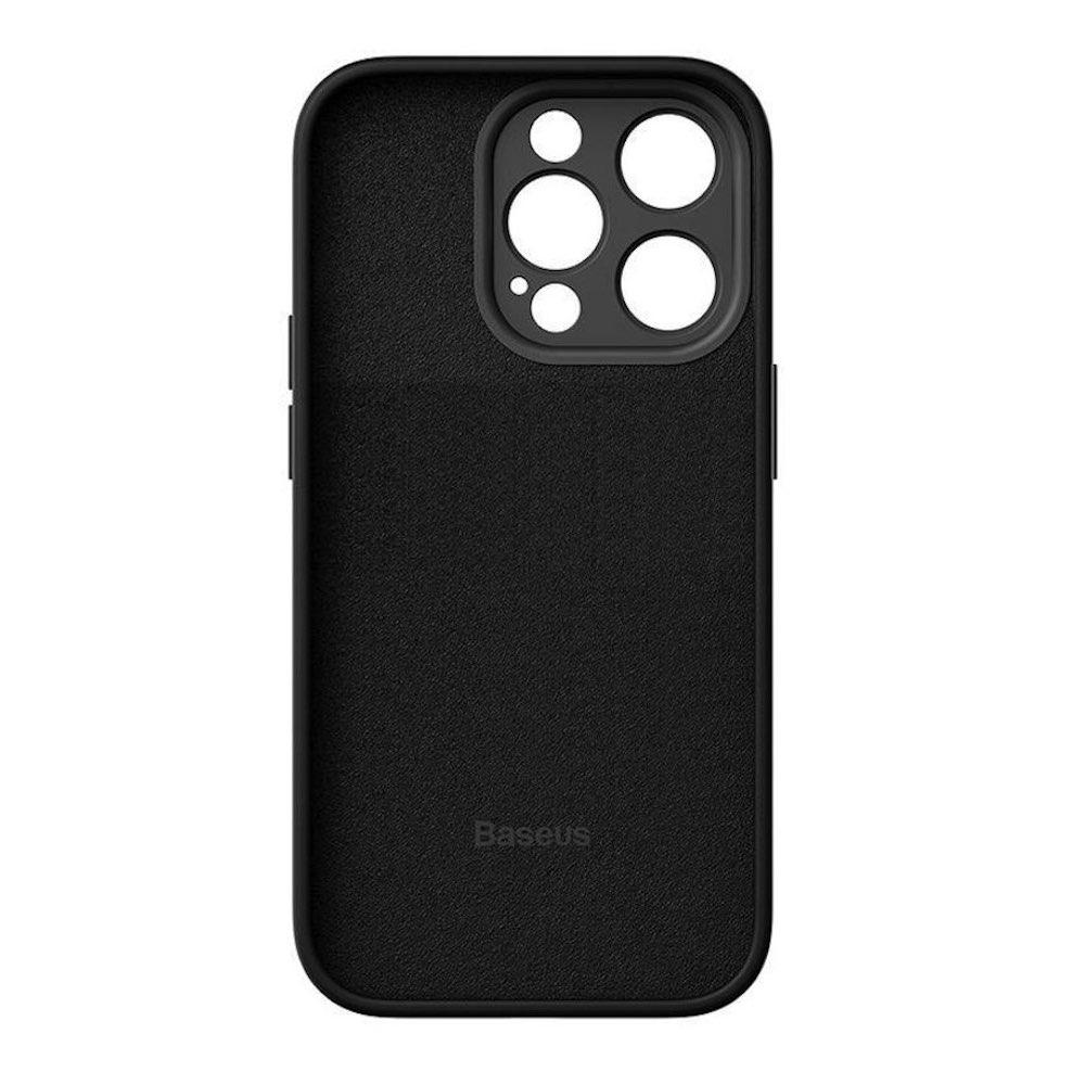 Силиконов (TPU) калъф и стъклено защитно покритие за дисплея за iPhone 14 Pro Max - Baseus Liquid Silica Gel Case Set (ARYT001501) (черен) | JAR Computers Силиконов (TPU) калъф и стъклено защитно покритие за дисплея за iPhone 14 Pro Max - Baseus Liquid Silica Gel Case Set (ARYT001501) (черен)