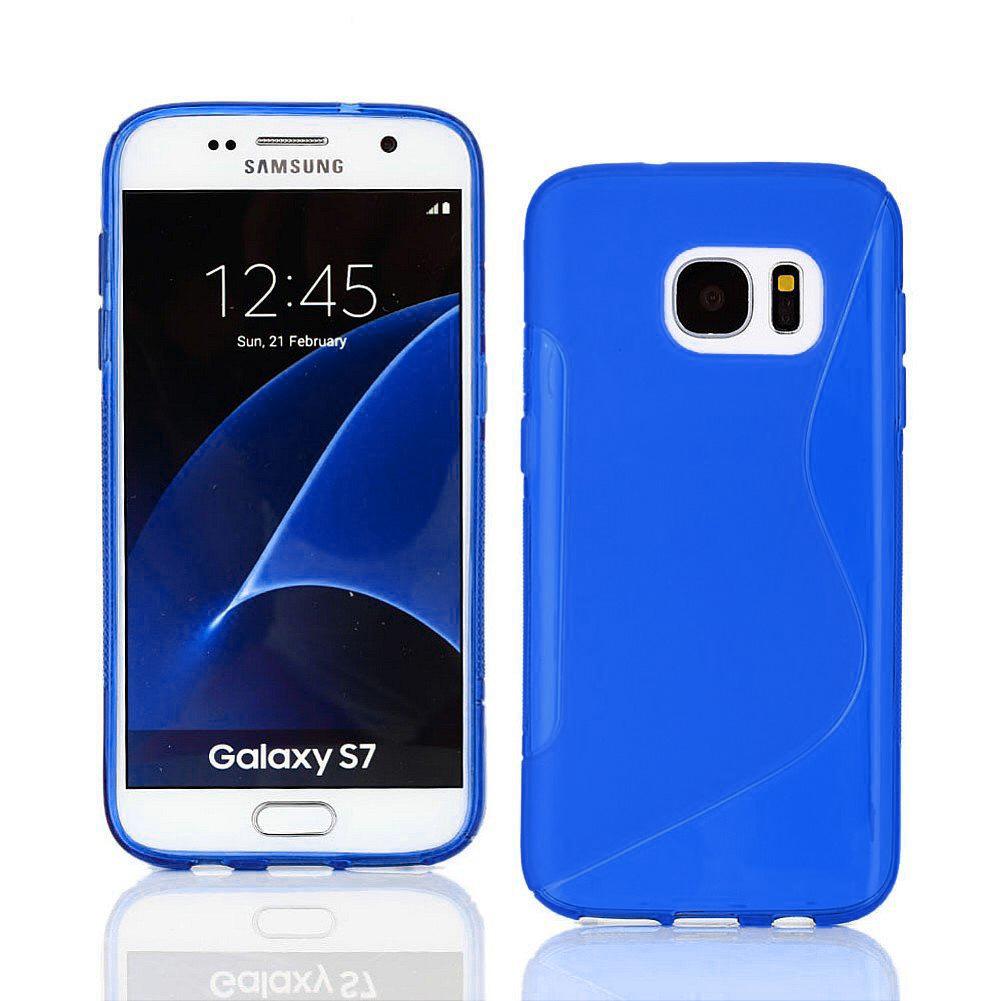 Силиконов (TPU) калъф за Samsung Galaxy S7 - S-Line Cover Case (син) | JAR Computers Силиконов (TPU) калъф за Samsung Galaxy S7 - S-Line Cover Case (син)