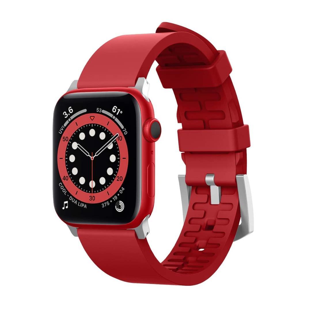 Силиконова (fluoro rubber) за Apple Watch 42мм, 44мм - Elago Watch Sport Strap (червен) | JAR Computers Силиконова (fluoro rubber) за Apple Watch 42мм, 44мм - Elago Watch Sport Strap (червен)
