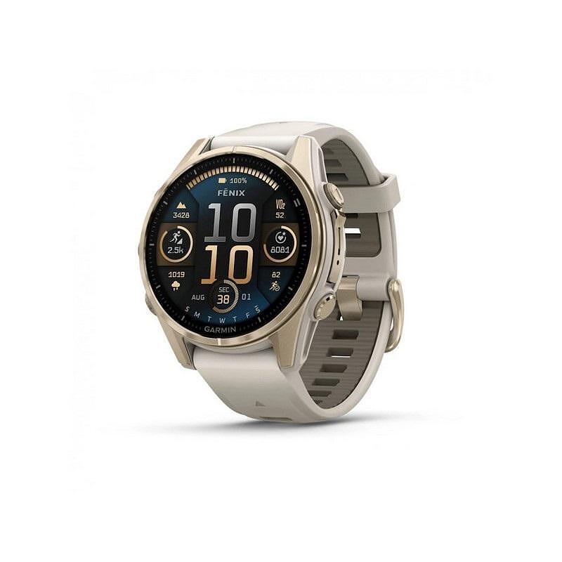 Смарт часовник Garmin Fenix 8 Sapphire Soft Gold 010-02903-11 , 1.30 , 32