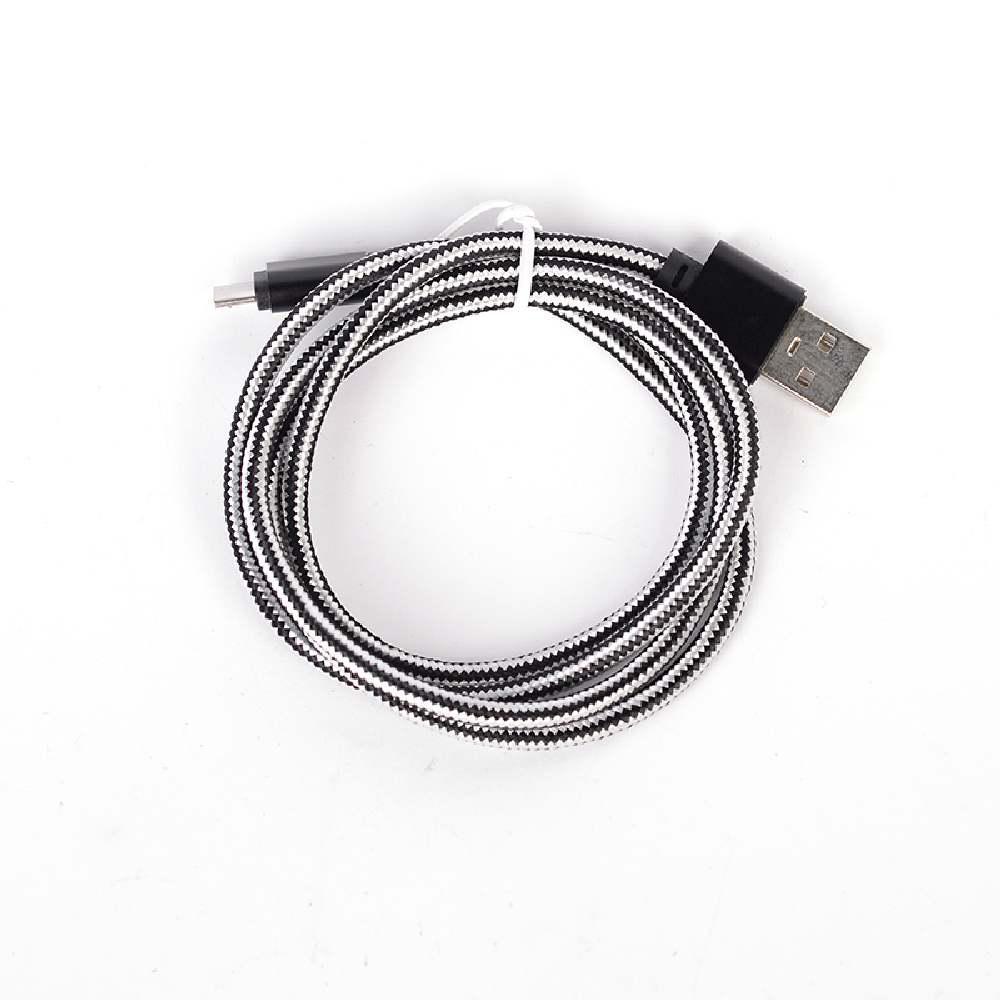 CABLE-167/1 MicroUSB textil 1m Silver