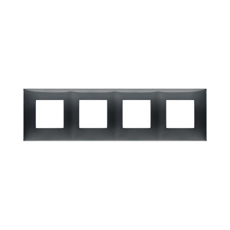 Декоративна рамка 2+2+2+2M Сив гланц - VIMAR Neve Up 09668.03 | JAR Computers Декоративна рамка 2+2+2+2M Сив гланц - VIMAR Neve Up 09668.03