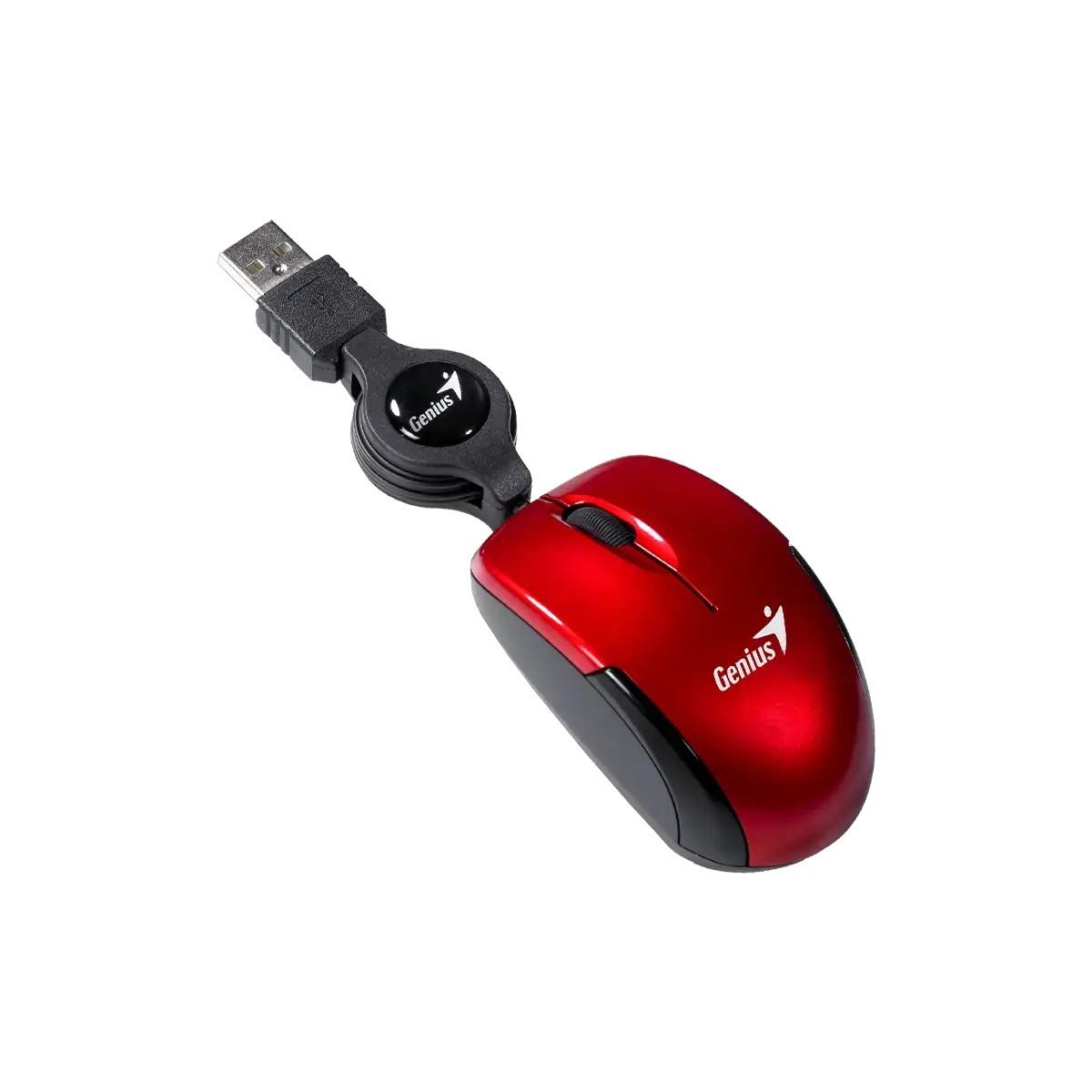 Genius Мишка Micro Traveler, с кабел, USB Type-A, червена | JAR Computers Genius Мишка Micro Traveler, с кабел, USB Type-A, червена