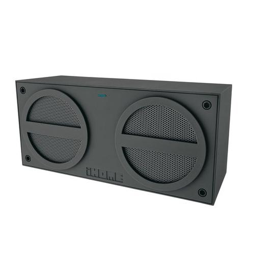 Гумиран безжичен спийкър за iPhone и устройства с Bluetooth (сив) - iHome iBT24 Bluetooth Speaker | JAR Computers Гумиран безжичен спийкър за iPhone и устройства с Bluetooth (сив) - iHome iBT24 Bluetooth Speaker