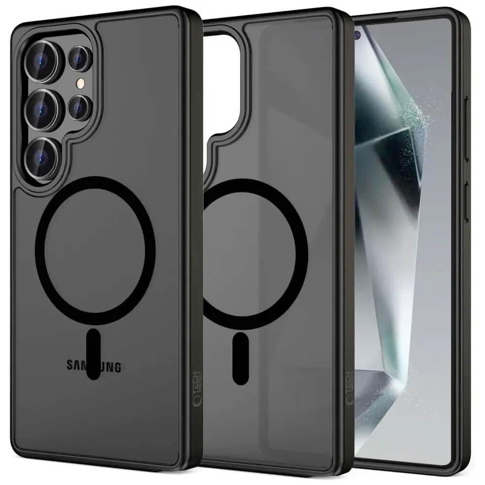 Хибриден удароустойчив кейс с MagSafe за Samsung Galaxy S25 Ultra - Tech-Protect MagMat MagSafe Case (черен-мат) | JAR Computers Хибриден удароустойчив кейс с MagSafe за Samsung Galaxy S25 Ultra - Tech-Protect MagMat MagSafe Case (черен-мат)