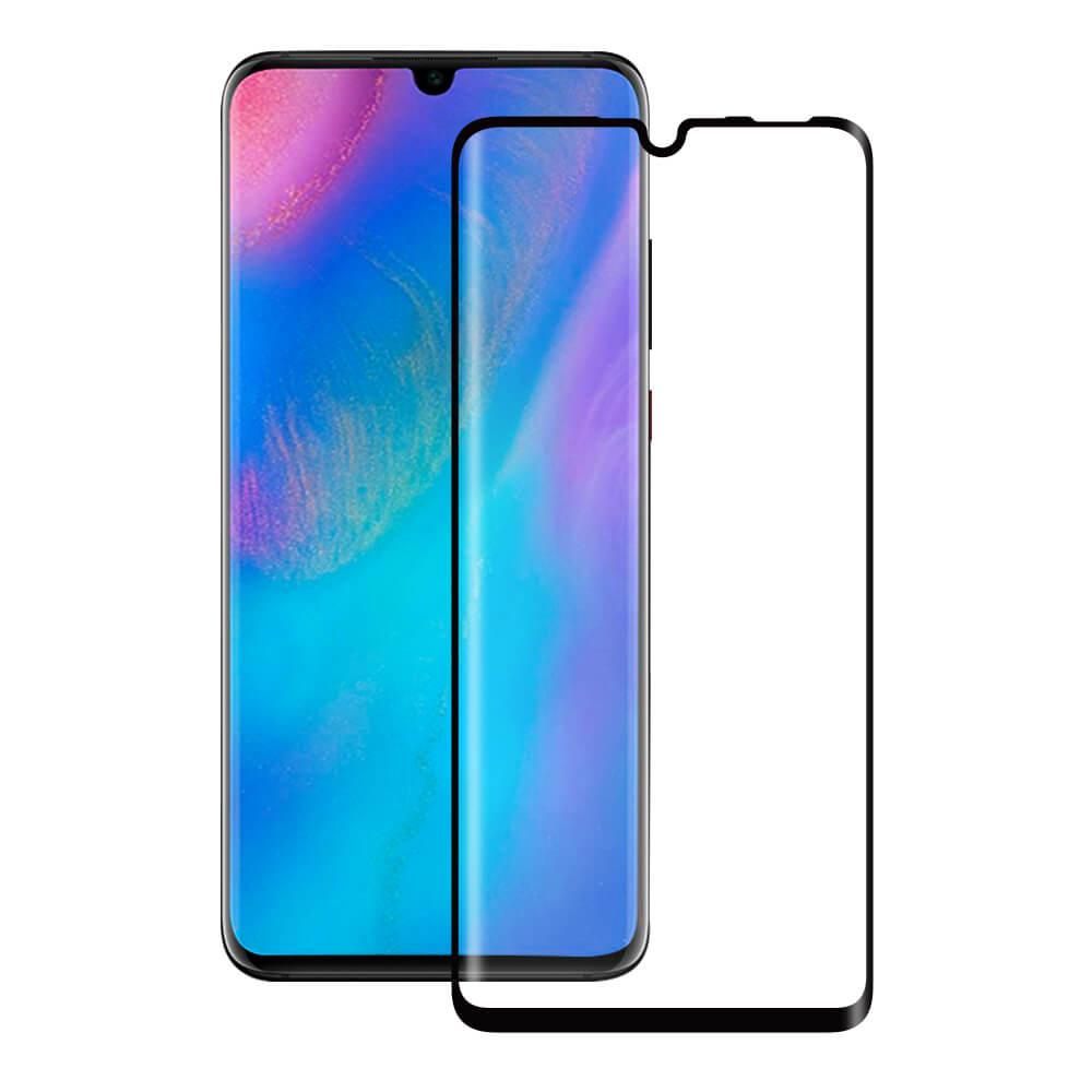 Калено стъклено защитно покритие с извити ръбове за целия дисплей на Huawei P30 Lite - Eiger 3D Glass Full Screen Tempered Glass Screen Protector (черен-прозрачен) | JAR Computers Калено стъклено защитно покритие с извити ръбове за целия дисплей на Huawei P30 Lite - Eiger 3D Glass Full Screen Tempered Glass Screen Protector (черен-прозрачен)