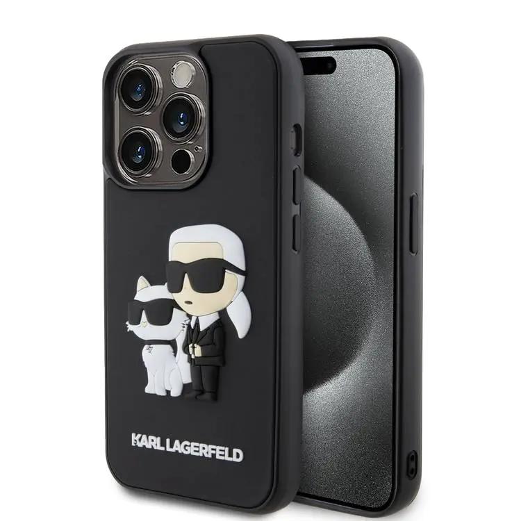 Karl Lagerfeld Калъф Apple iPhone 15 Pro, 3D Rubber K/C - KLHCP15L3DRKCNK | JAR Computers Karl Lagerfeld Калъф Apple iPhone 15 Pro, 3D Rubber K/C - KLHCP15L3DRKCNK