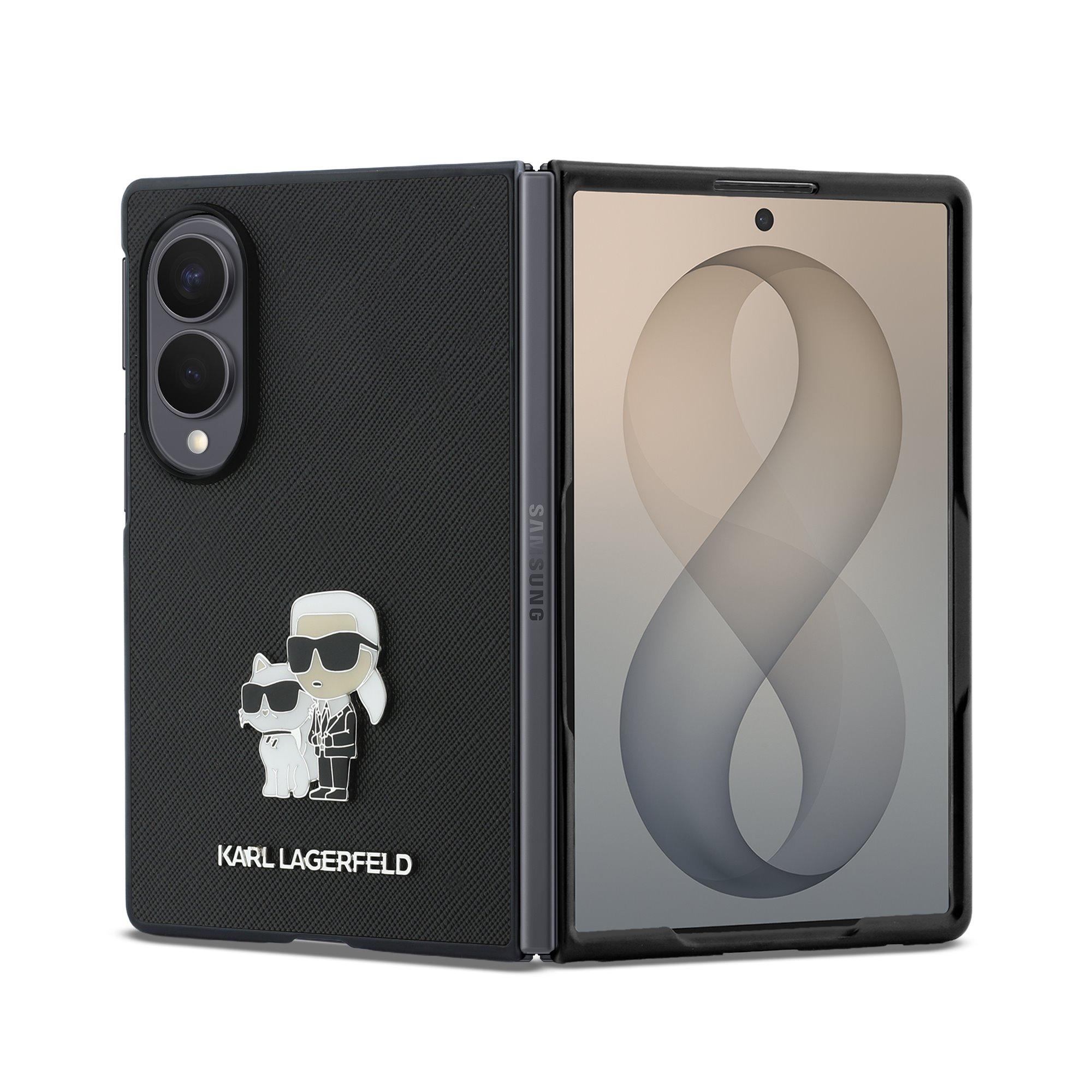 Karl Lagerfeld Калъф Samsung Z Fold 8, PU Saffiano Karl and Choupette, черен - KLHCZFW8SAPKCNPK | JAR Computers Karl Lagerfeld Калъф Samsung Z Fold 8, PU Saffiano Karl and Choupette, черен - KLHCZFW8SAPKCNPK