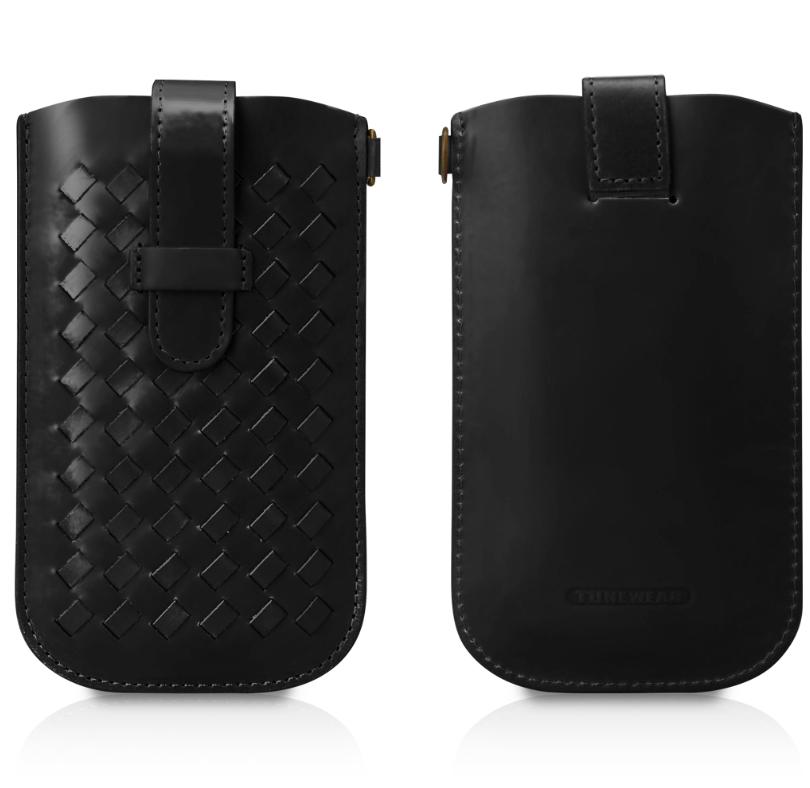 Кожен калъф (естествена кожа) с лента за издърпване за мобилни телефони - Tunewear Tunepouch Cuoio (черен) | JAR Computers Кожен калъф (естествена кожа) с лента за издърпване за мобилни телефони - Tunewear Tunepouch Cuoio (черен)
