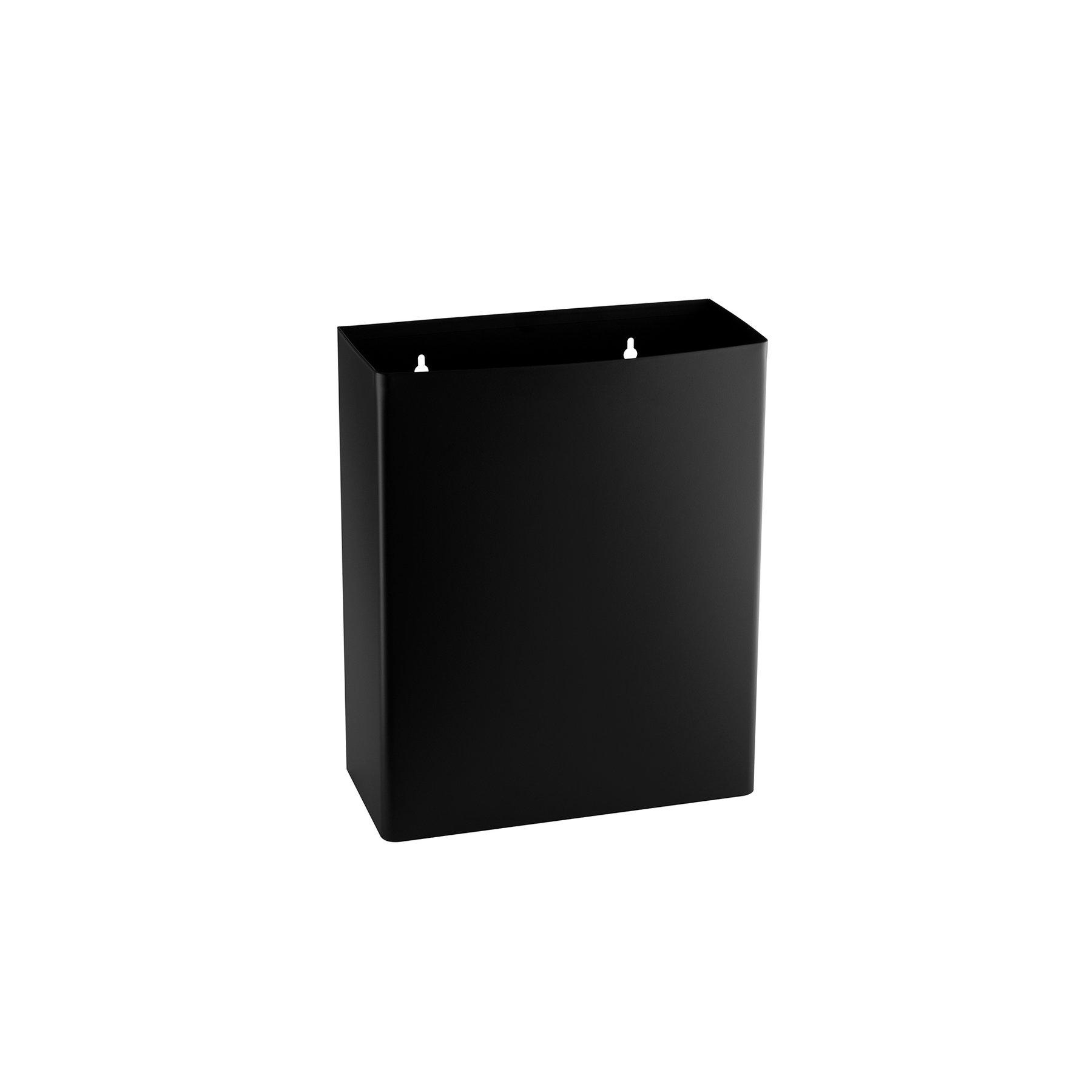 Кош за отпадъци Dayco, отворен, метален, 36 х 16 х 44 cm, 23 L, черен