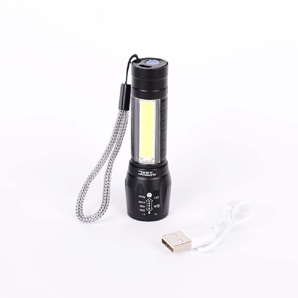 LED TORCH 511 Midi ZOOM/2 LEDS BAT Black
