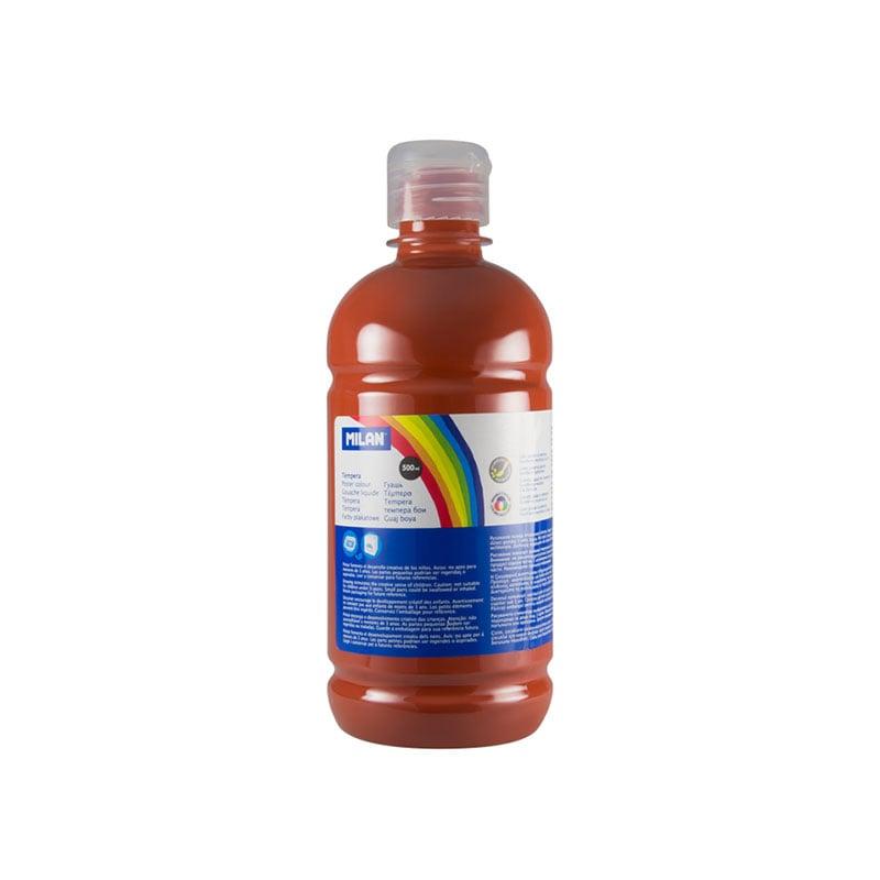 Milan Темперна боя, в бутилка, кафява, 500 ml, 6 броя | JAR Computers Milan Темперна боя, в бутилка, кафява, 500 ml, 6 броя