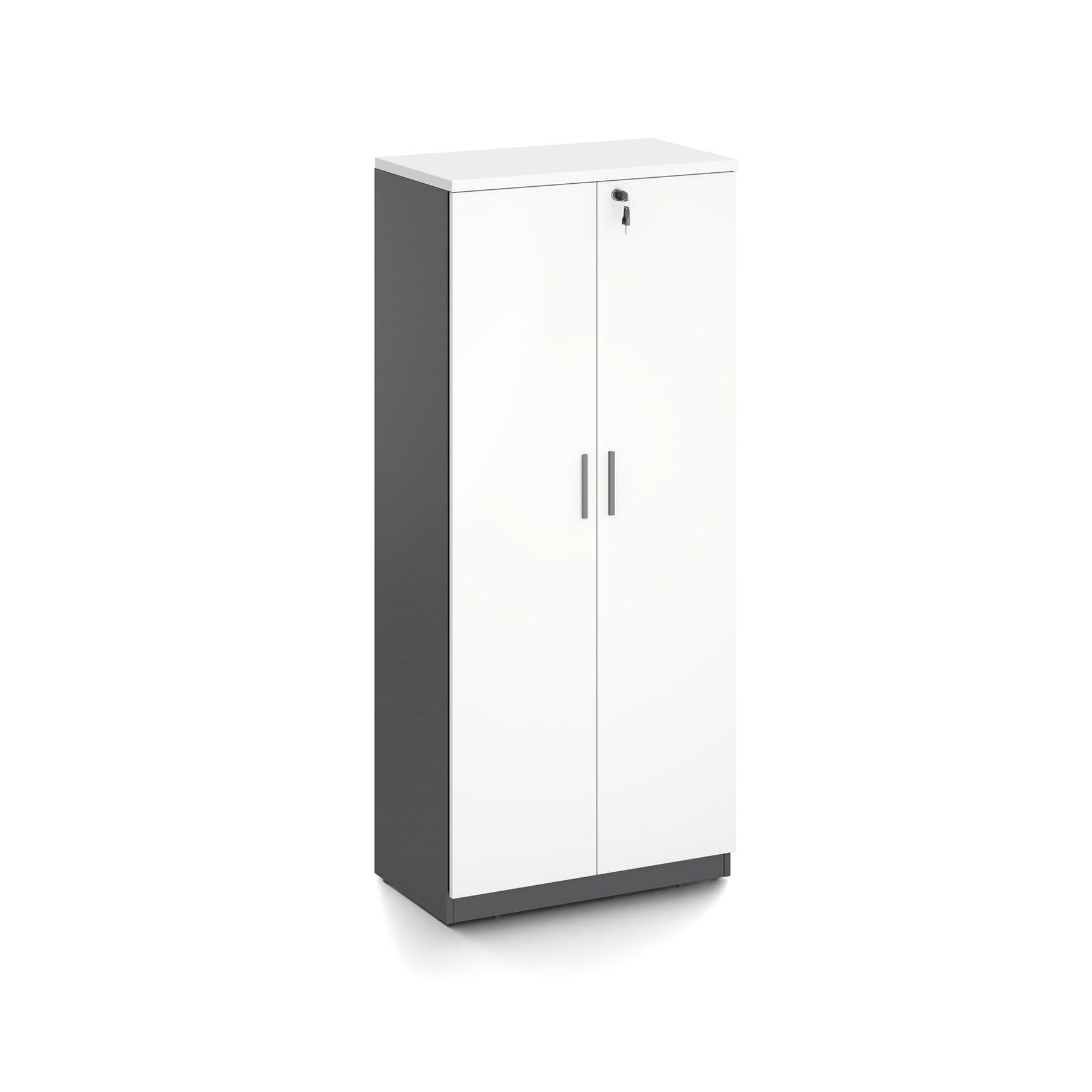 Шкаф RFG Monaco, 700 x 400 x 1600 mm, ПДЧ, бяло и черно | JAR Computers Шкаф RFG Monaco, 700 x 400 x 1600 mm, ПДЧ, бяло и черно