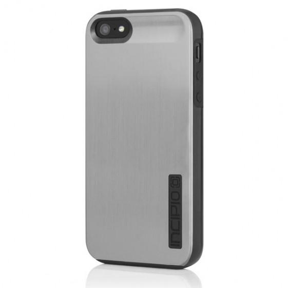 Удароустойчив хибриден кейс за iPhone 5, iPhone 5S, iPhone SE - Incipio Dual Pro Shine (сив-черен) | JAR Computers Удароустойчив хибриден кейс за iPhone 5, iPhone 5S, iPhone SE - Incipio Dual Pro Shine (сив-черен)