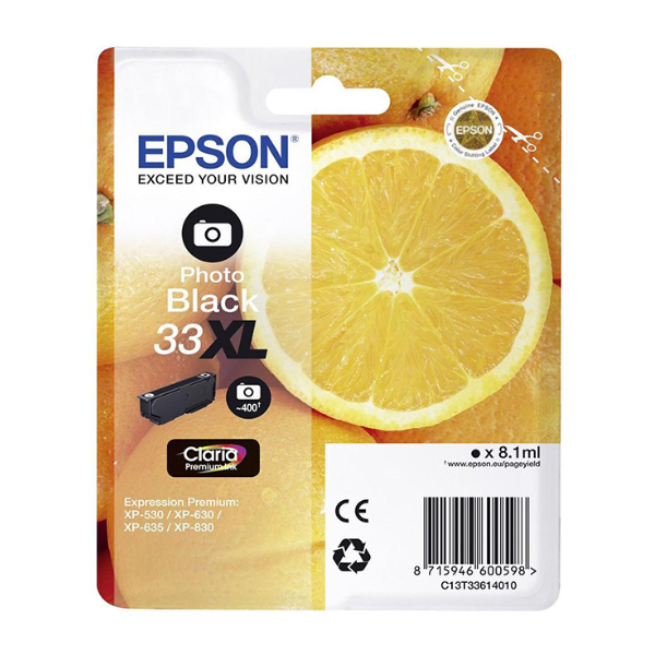 XP 530/630/635/830 SERIES 33 INK CRTR PHOTO BLACK XL (EPST336140)