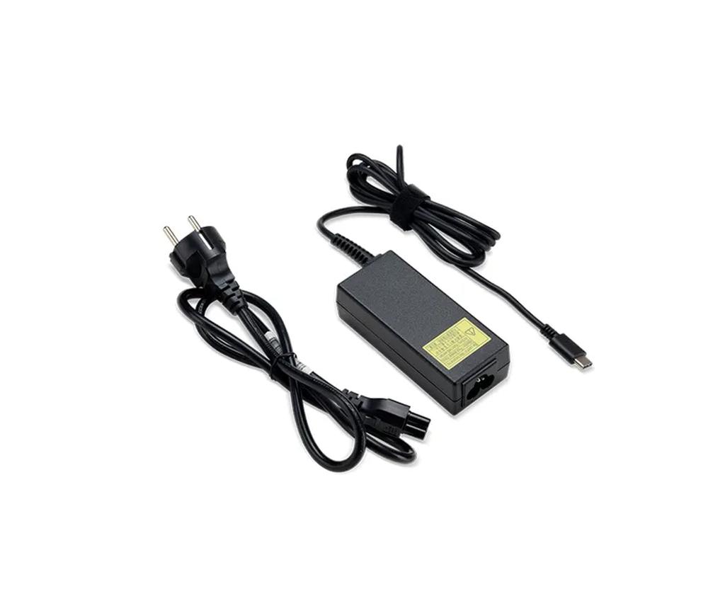 Acer Power Adaptor 65W, Type C, EU power cord (retail pack) | JAR Computers Acer Power Adaptor 65W, Type C, EU power cord (retail pack)