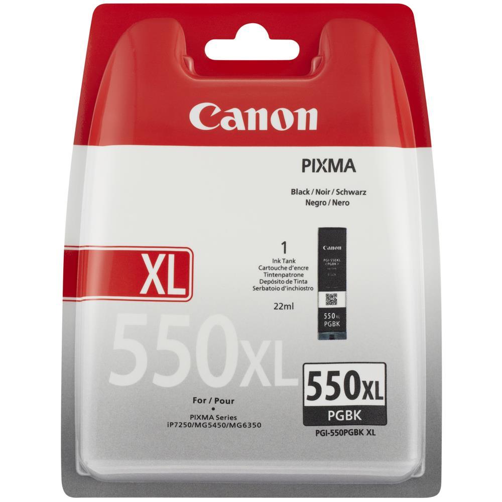 Canon PGI-550XL PGBK w/sec глава и патрон за мастиленоструен принтер 1 броя Оригинал Висок (XL) добив | JAR Computers Canon PGI-550XL PGBK w/sec глава и патрон за мастиленоструен принтер 1 броя Оригинал Висок (XL) добив