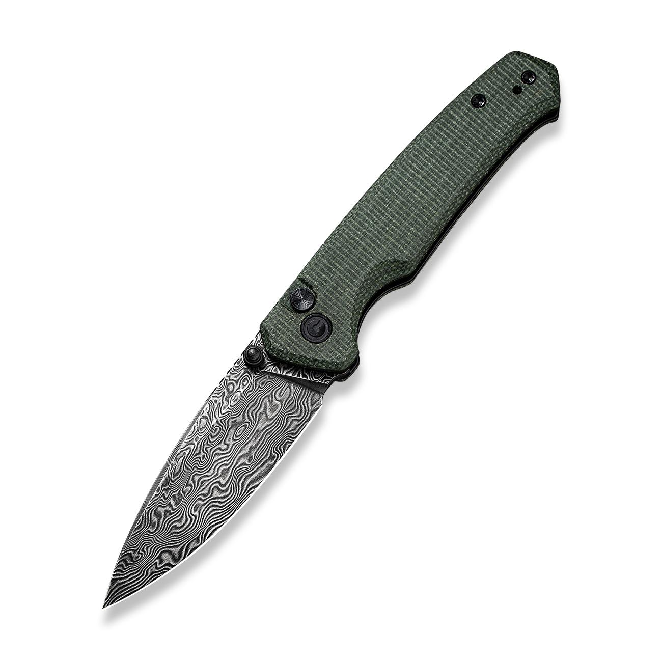 Джобен нож CIVIVI Altus Green Micarta / Damascus | JAR Computers Джобен нож CIVIVI Altus Green Micarta / Damascus