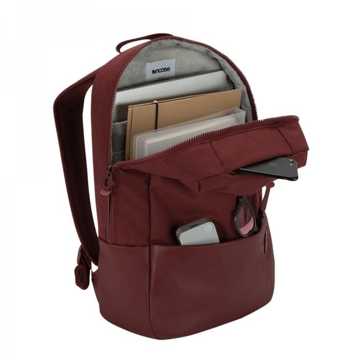Елегантна и стилна раница за MacBook Pro 15 и лаптопи до 15 инча - Incase Compass Backpack (тъмночервен) | JAR Computers Елегантна и стилна раница за MacBook Pro 15 и лаптопи до 15 инча - Incase Compass Backpack (тъмночервен)