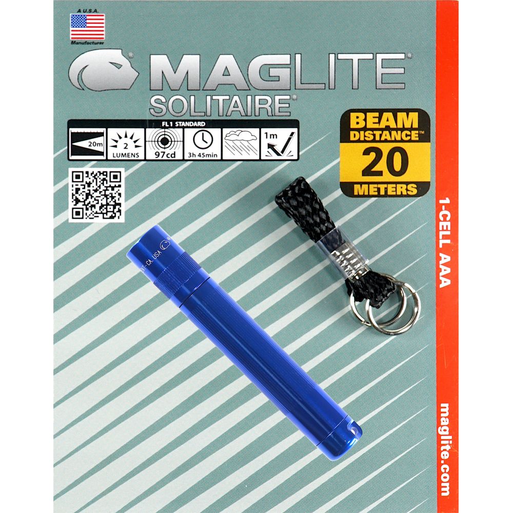 Фенер Maglite SOLITAIRE® син, блистер | JAR Computers Фенер Maglite SOLITAIRE® син, блистер