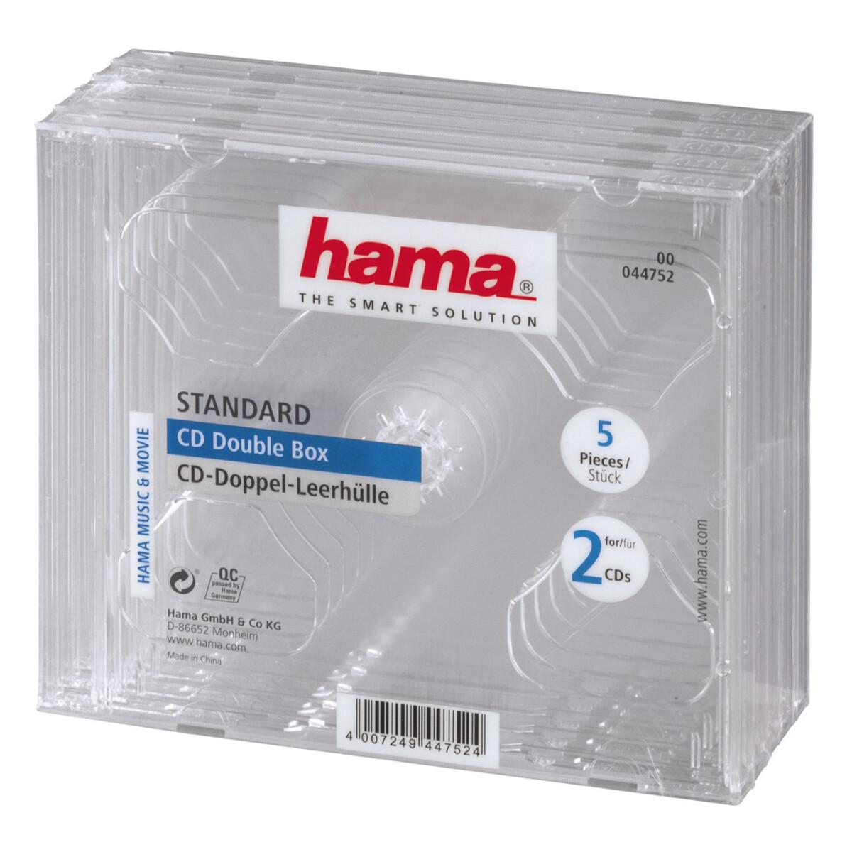 $$$Hama CD Double Jewel Case, Pack 5 2 дискове Прозрачен$$$ | JAR Computers $$$Hama CD Double Jewel Case, Pack 5 2 дискове Прозрачен$$$