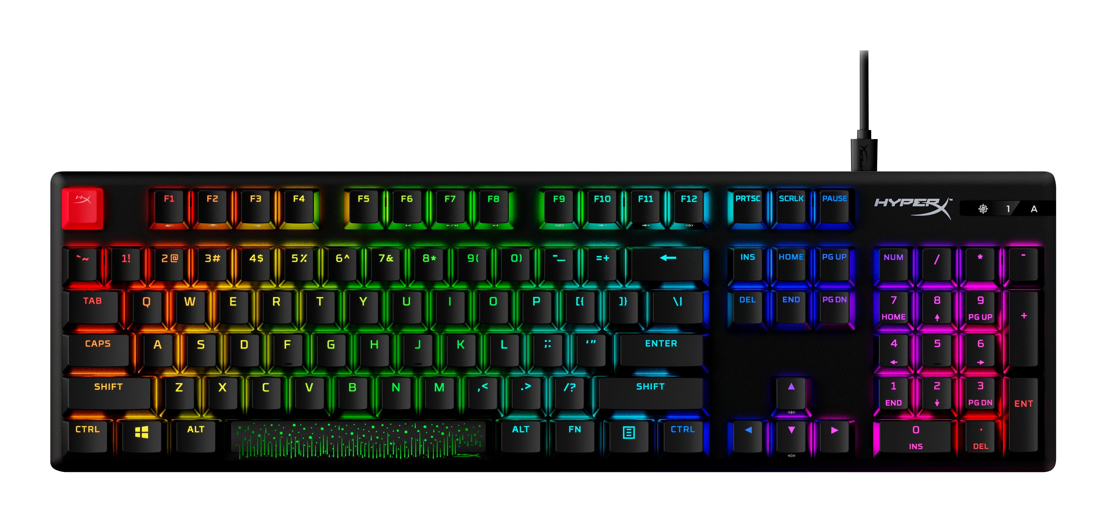 HyperX Alloy Origins PBT HX (червено) – механична гейминг клавиатура