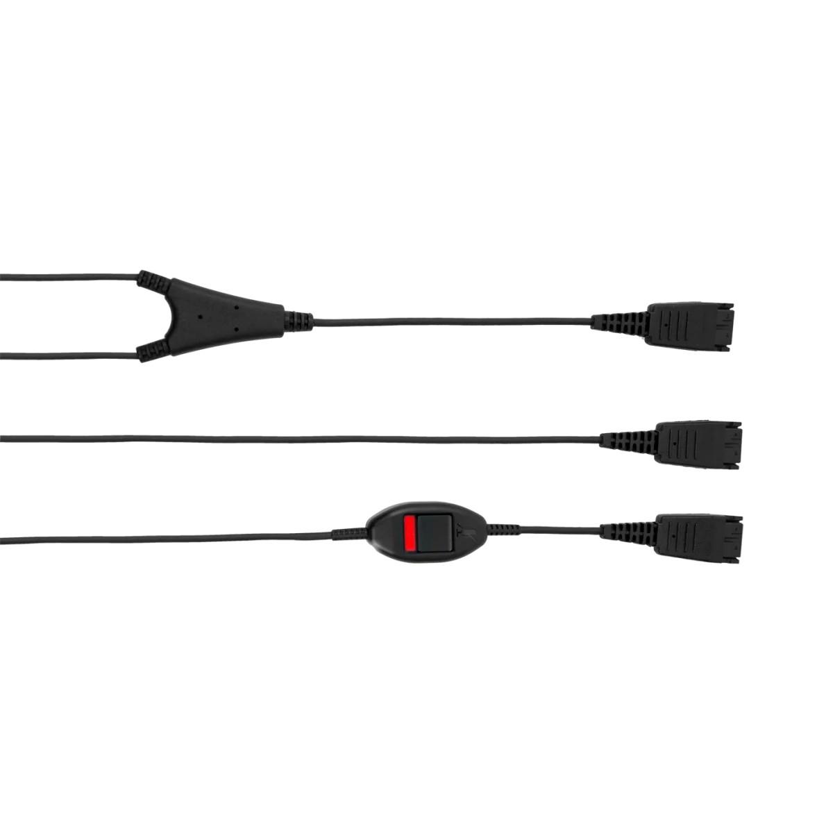 Jabra Supervisor Y-Cord 8800-02-01 – надзорен кабел с Mute бутон, QD към 2xQD | JAR Computers Jabra Supervisor Y-Cord 8800-02-01 – надзорен кабел с Mute бутон, QD към 2xQD