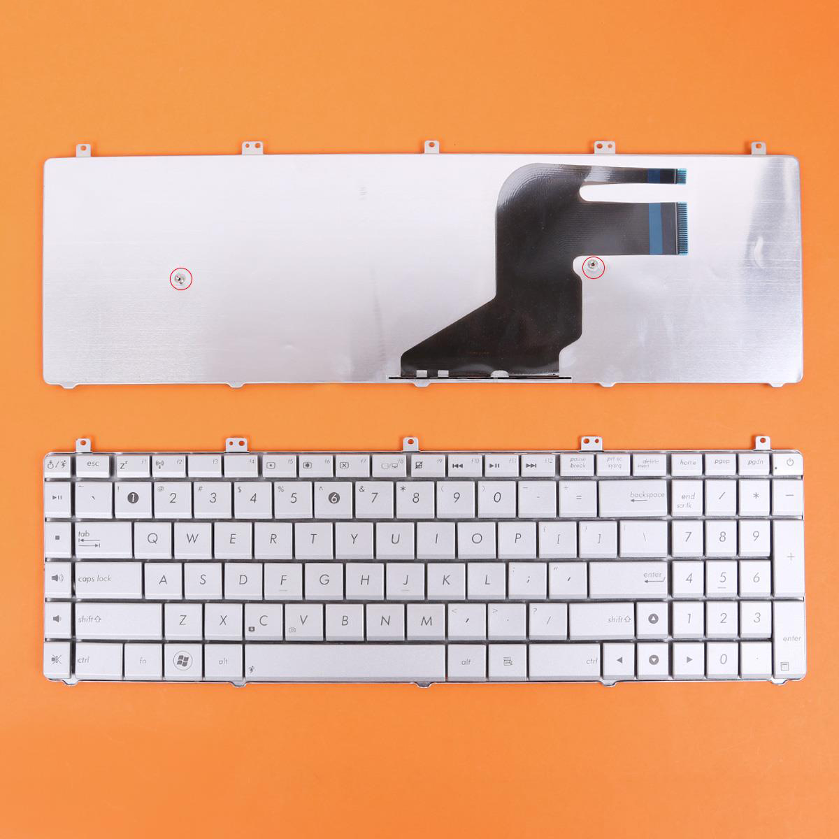 Клавиатура за лаптоп Asus N75 Silver US/UK | JAR Computers Клавиатура за лаптоп Asus N75 Silver US/UK