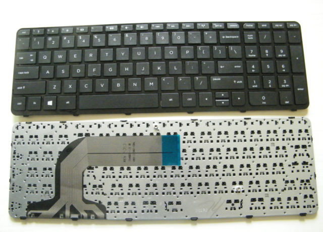 Клавиатура за лаптоп HP Pavilion 17 17-e Черна Рамка с Черни Бутони - с Кирилица | JAR Computers Клавиатура за лаптоп HP Pavilion 17 17-e Черна Рамка с Черни Бутони - с Кирилица