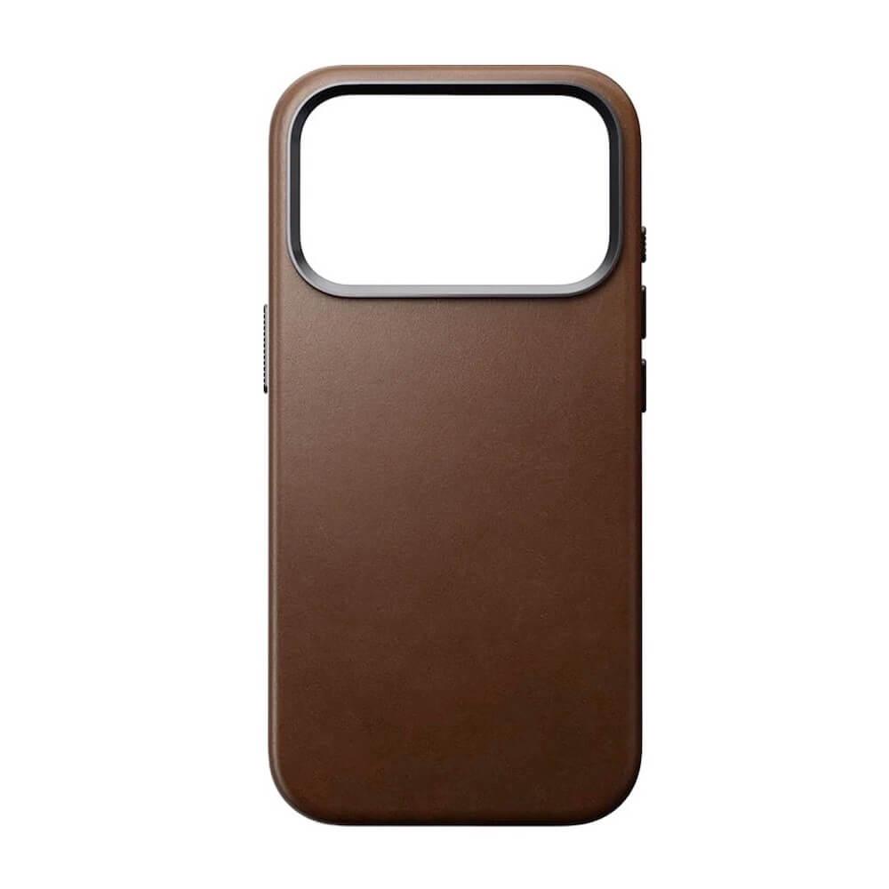 Кожен (естествена кожа) кейс с MagSafe за iPhone 17 Pro - Nomad Traditional Leather MagSafe Case (кафяв) | JAR Computers Кожен (естествена кожа) кейс с MagSafe за iPhone 17 Pro - Nomad Traditional Leather MagSafe Case (кафяв)