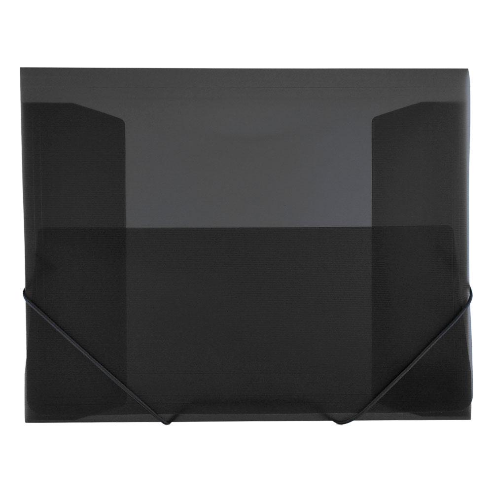 Папка pvc с ластик OfBox Maxi+ пр. черен