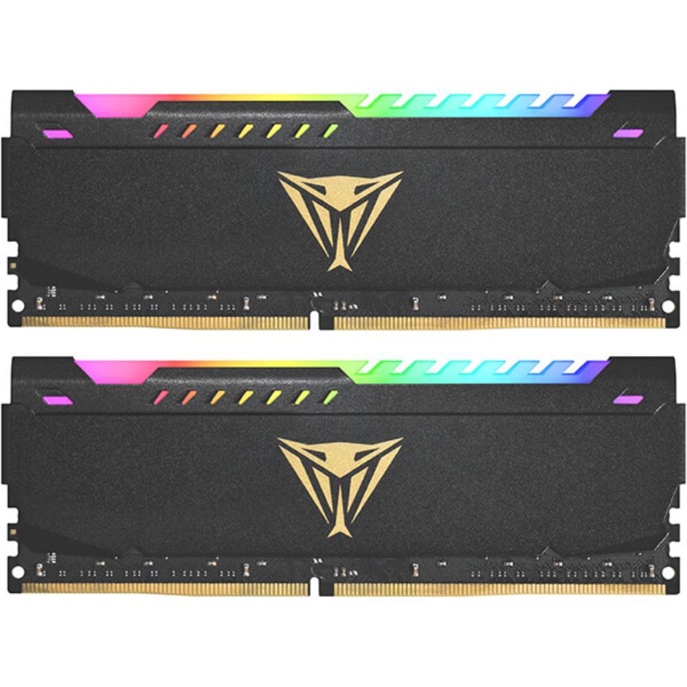 Patriot DIMM 32 GB DDR4-3600 2x 16 GB Dual-Kit Black Viper Steel RGB INTEL XMP (PVSR432G360C8K) (PATRPVSR432G360C8K)
