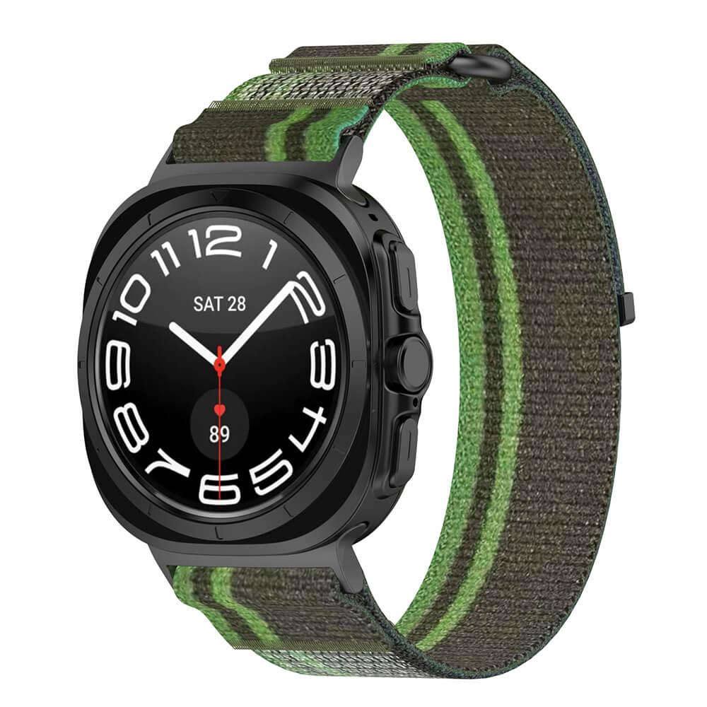Текстилна каишка за Samsung Galaxy Watch Ultra 47мм - Techsuit Watchband W054 (сив-тъмнозелен) | JAR Computers Текстилна каишка за Samsung Galaxy Watch Ultra 47мм - Techsuit Watchband W054 (сив-тъмнозелен)