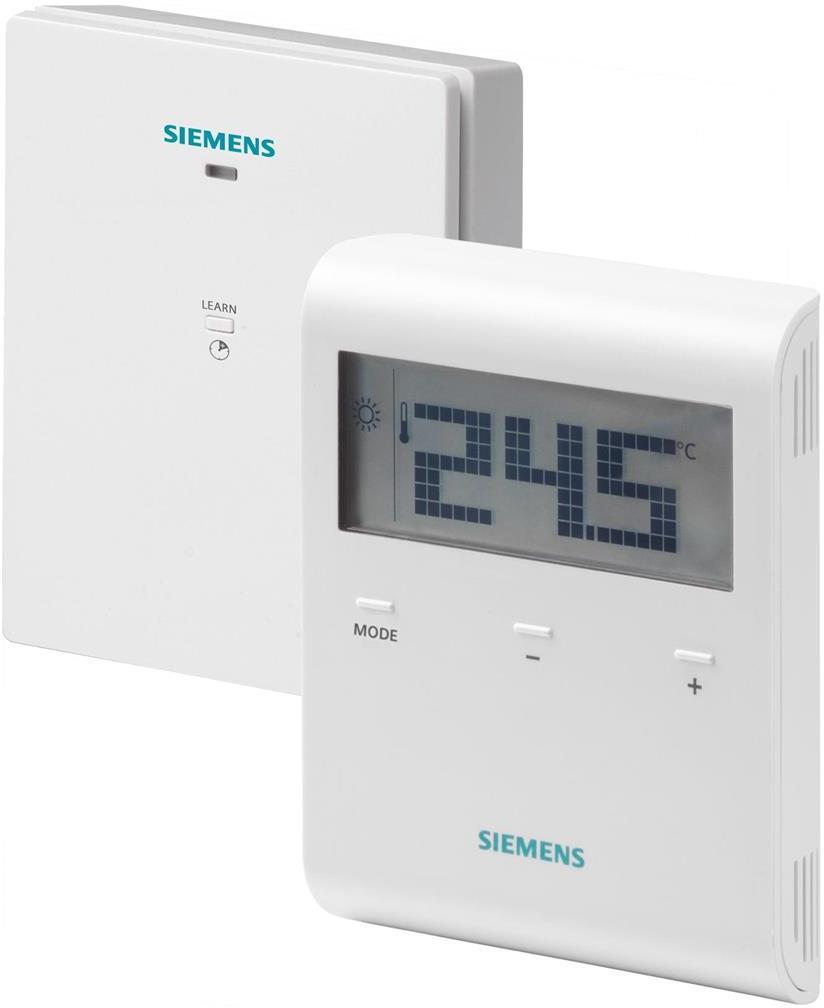Термостат БЕЗжичен за отопление 5…35 °C с LCD дисплей, Siemens | JAR Computers Термостат БЕЗжичен за отопление 5…35 °C с LCD дисплей, Siemens