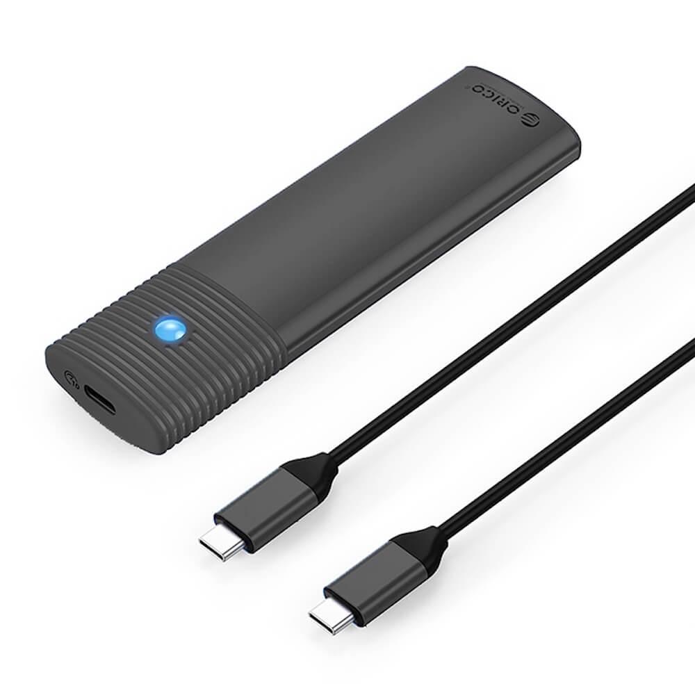Външна кутия с USB-C за M.2 NVMe SATA SSD дискове - Orico USB-C External M.2 NVMe SSD USB 3.2 Gen 2 Enclosure (черен) | JAR Computers Външна кутия с USB-C за M.2 NVMe SATA SSD дискове - Orico USB-C External M.2 NVMe SSD USB 3.2 Gen 2 Enclosure (черен)