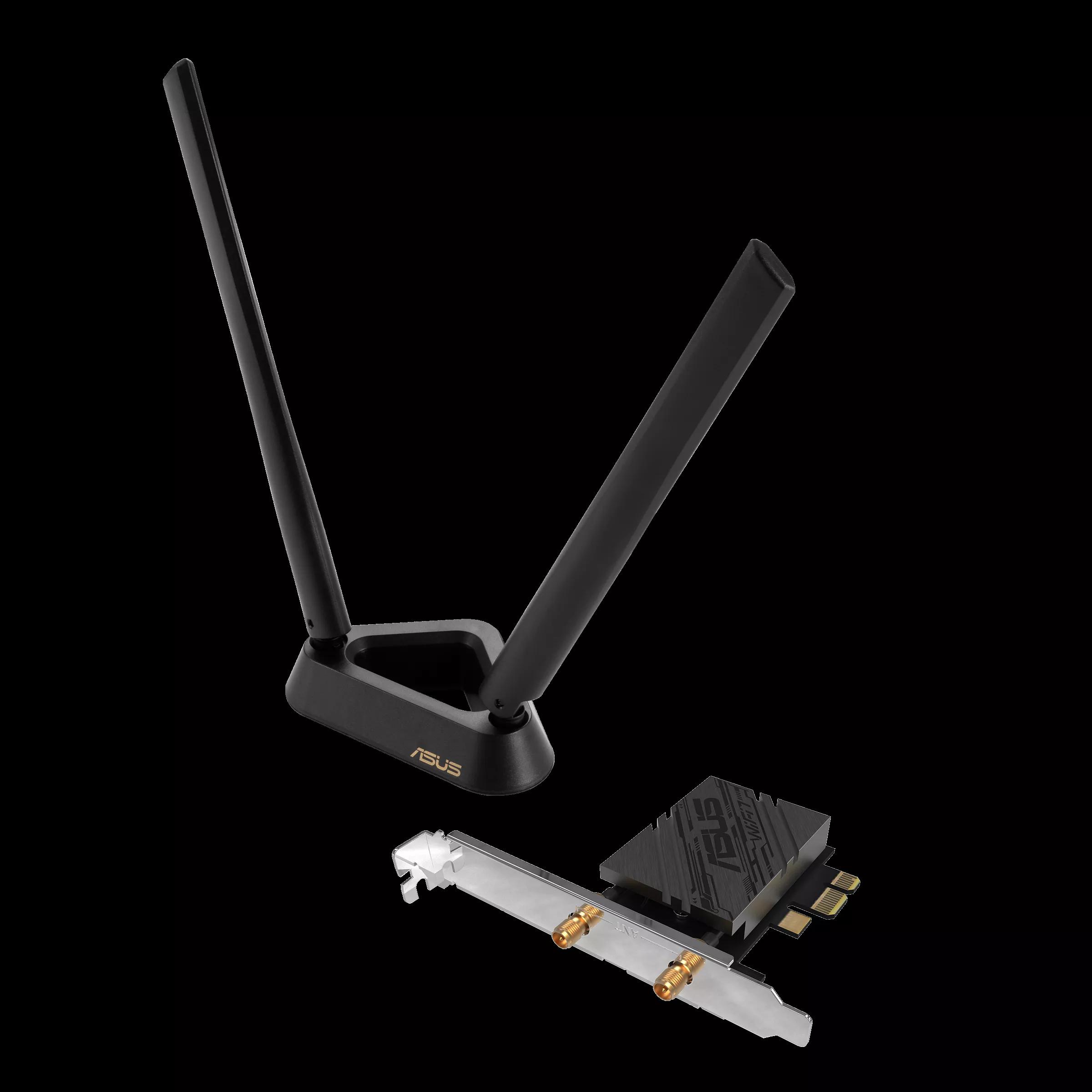 Адаптер Wi-Fi ASUS PCE-BE92BT, BE9400, Tri-Band