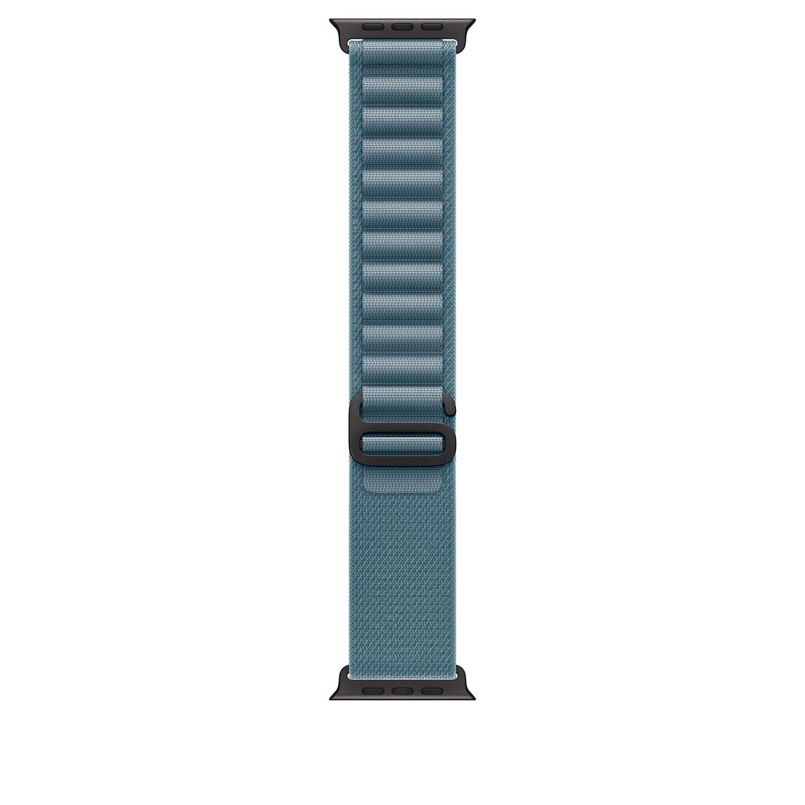 Apple Watch 49mm Loop:  Light Blue Alpine Loop - Large - Black Titanium Finish | JAR Computers Apple Watch 49mm Loop:  Light Blue Alpine Loop - Large - Black Titanium Finish