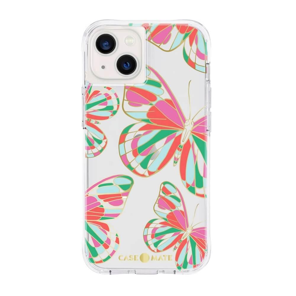 Дизайнерски кейс с висока защита за iPhone 13 - CaseMate Tough Print Case (розов) | JAR Computers Дизайнерски кейс с висока защита за iPhone 13 - CaseMate Tough Print Case (розов)