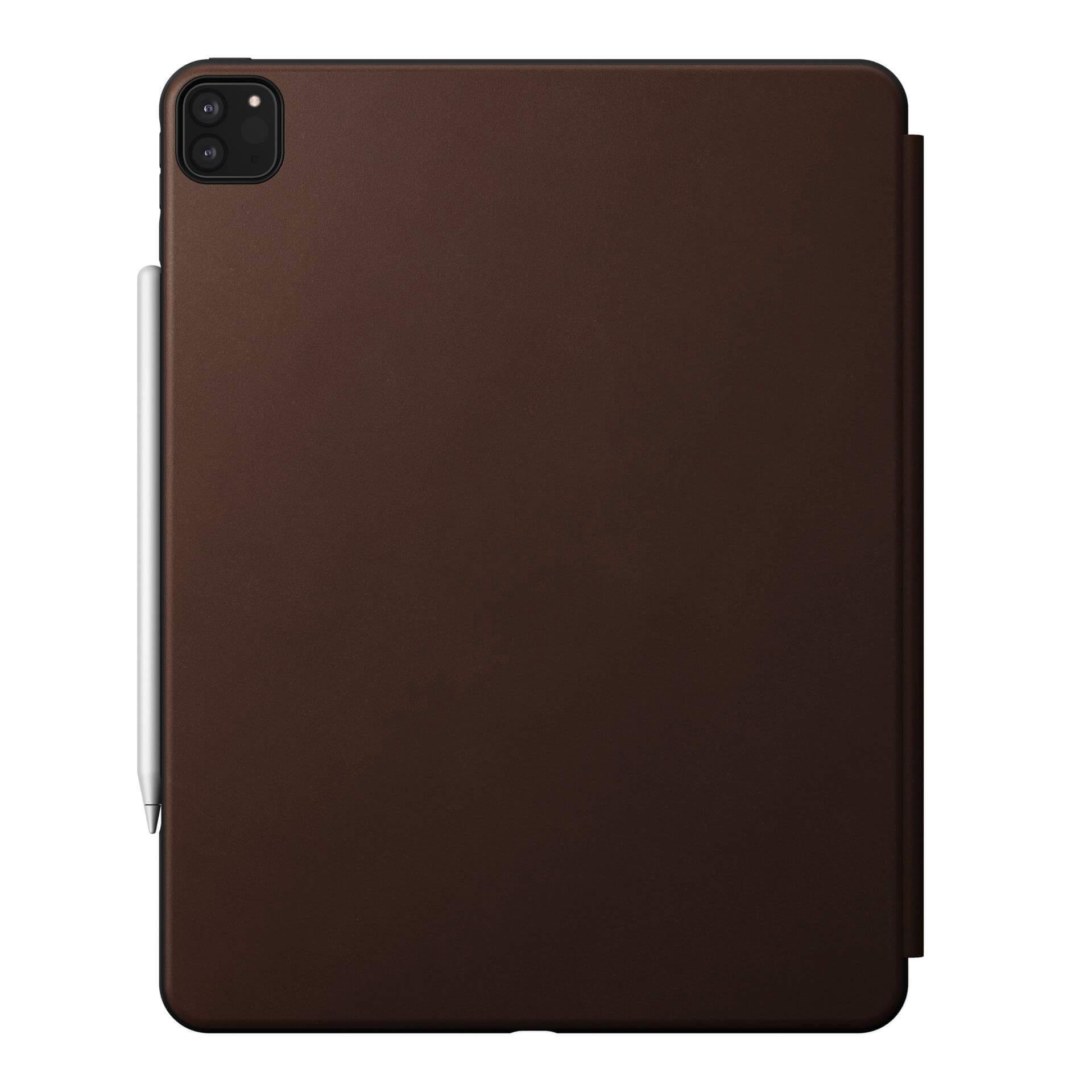 Хибриден минималистичен калъф за iPad Pro 12.9 (2020), iPad Pro 12.9 (2018) - Nomad Rugged Folio Case (кафяв) | JAR Computers Хибриден минималистичен калъф за iPad Pro 12.9 (2020), iPad Pro 12.9 (2018) - Nomad Rugged Folio Case (кафяв)