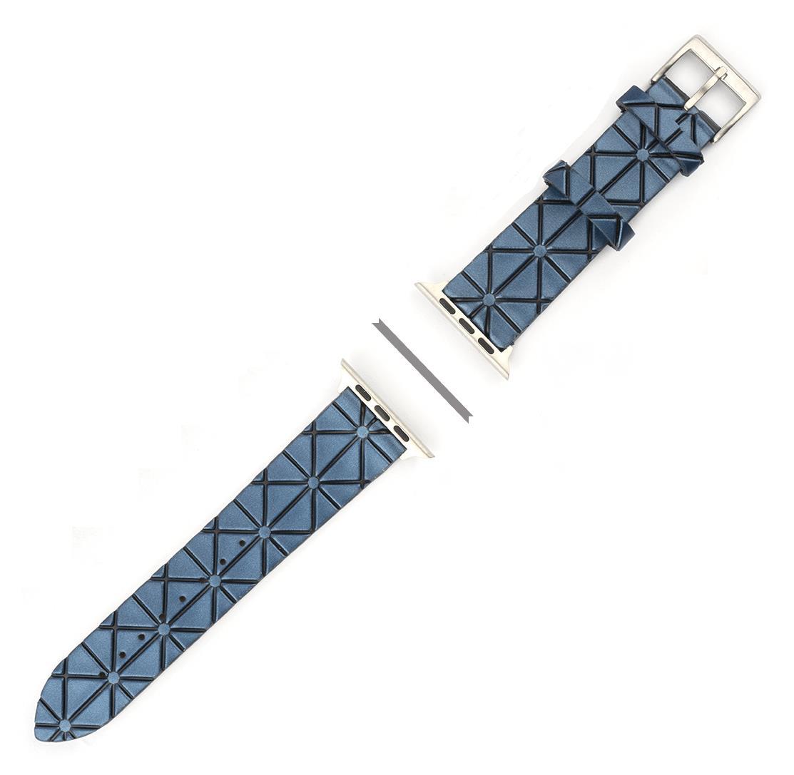 Кожена каишка за Apple Watch 42мм, 44 мм - 4smarts X-Lines Wrist Band (син) | JAR Computers Кожена каишка за Apple Watch 42мм, 44 мм - 4smarts X-Lines Wrist Band (син)