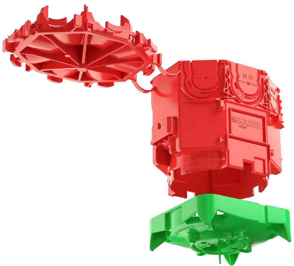 Конзолна кутия за бетон в таван B1, с изход осветление Ø35мм, дълбочина 95мм, Kaiser | JAR Computers Конзолна кутия за бетон в таван B1, с изход осветление Ø35мм, дълбочина 95мм, Kaiser