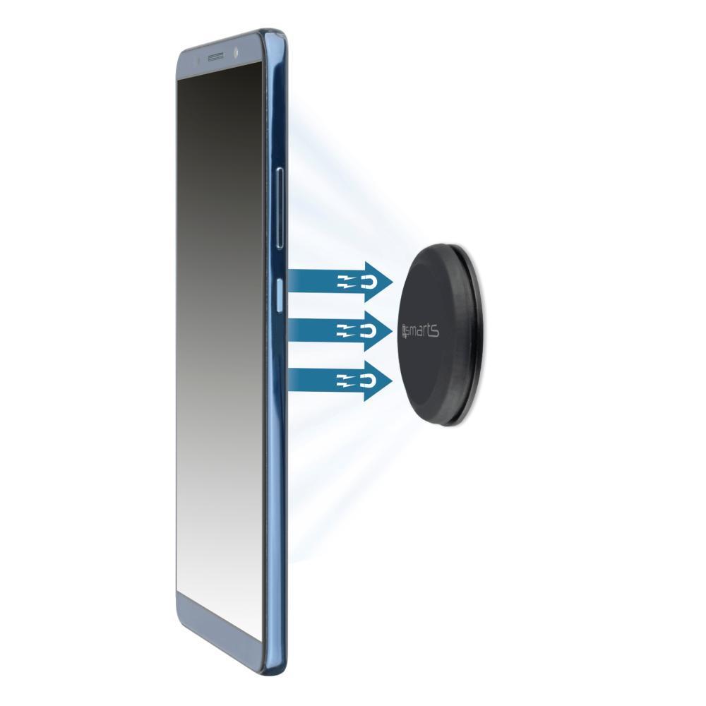 Магнитна поставка за гладки повърхности за смартфони - 4smarts UltiMAG Allround Magnetic Holder (черен) | JAR Computers Магнитна поставка за гладки повърхности за смартфони - 4smarts UltiMAG Allround Magnetic Holder (черен)