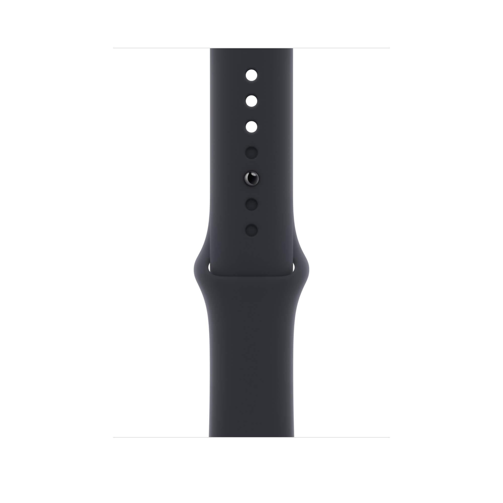 Оригинална силиконова каишка за Apple Watch 42мм, 44мм, 45мм, Ultra, Ultra 2 49мм (тъмносив) - Apple Watch Midnight Sport Band (reconditioned) | JAR Computers Оригинална силиконова каишка за Apple Watch 42мм, 44мм, 45мм, Ultra, Ultra 2 49мм (тъмносив) - Apple Watch Midnight Sport Band (reconditioned)